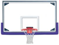 Стеклянные баскетбольные щиты в алюминиевой раме компании Gared Sports®