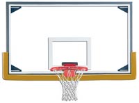 Баскетбольные стеклянные щиты в стальной раме компании Gared Sports®
