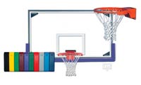 Комплекты стеклянных баскетбольных щитов для спортзала компании Gared Sports®