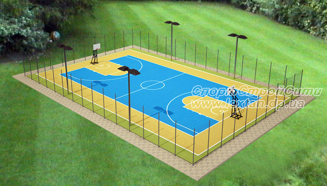 Строительство бакетбольных площадок | проект баскетбольной площадки | Днепропетровск | Украина | Россия